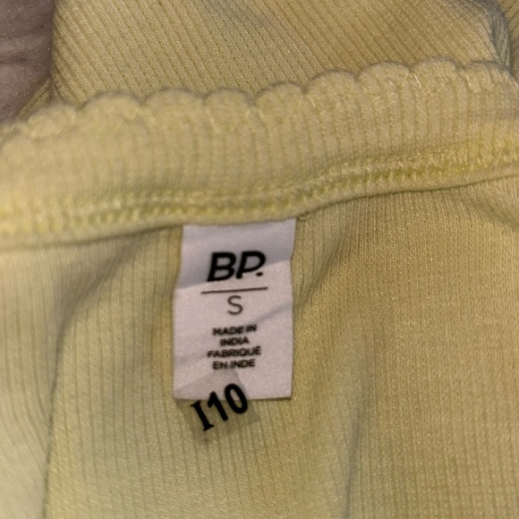 BP Square Neck Bodysuit Ribbed Yellow, Size Small - Picture 8 of 11